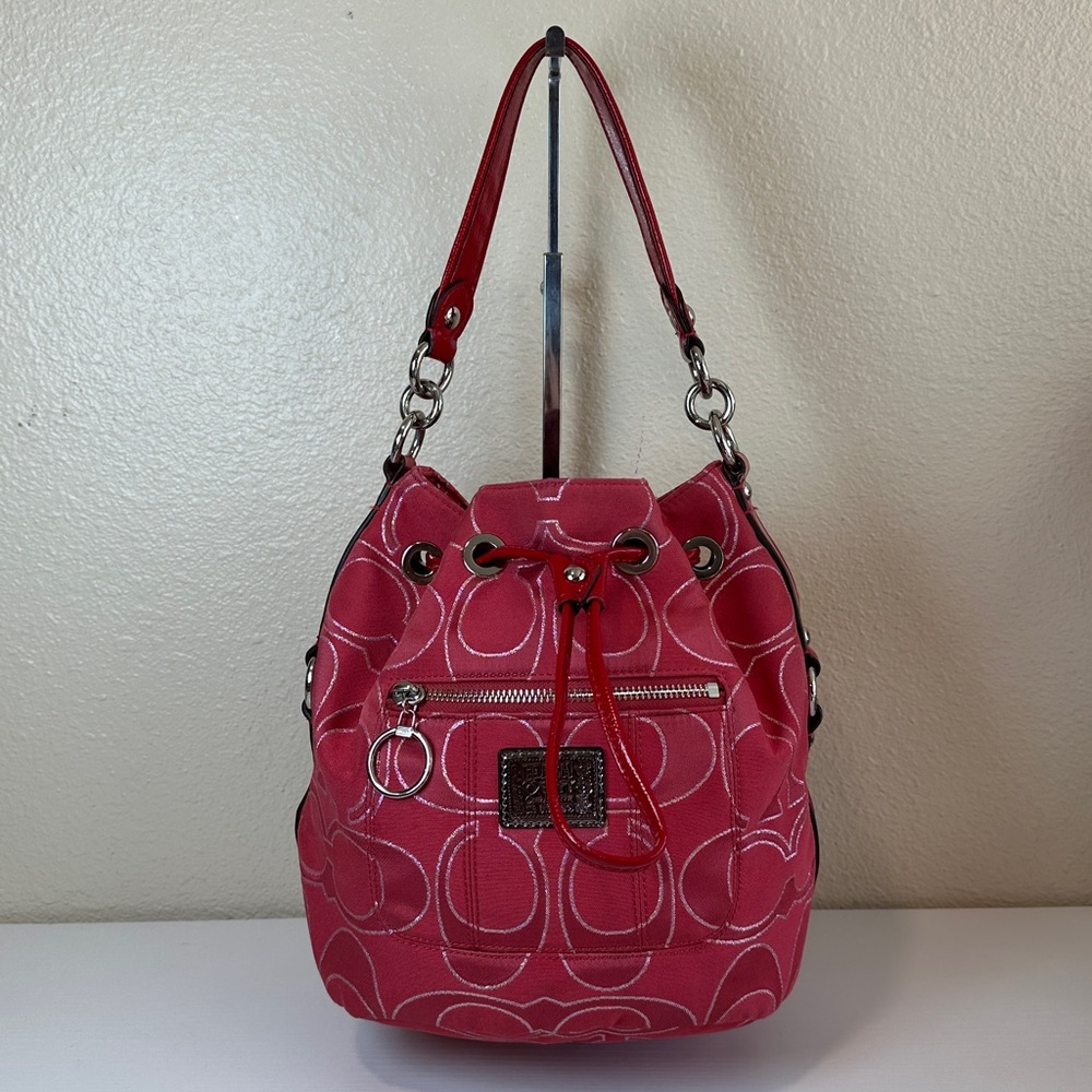 COACH POPPY 17930 cinch top bucket bag